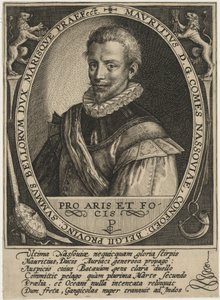 Maurits van Nassau, prins van Oranje door Crispijn van de Passe I