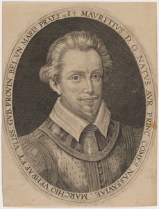 Maurits van Nassau, prins van Oranje door Crispijn van de Passe I