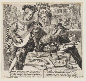 Terra (Aarde), uit De Elementen door Crispijn van de Passe I