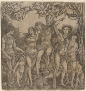 Allegorie van Vleselijke Liefde door Cristofano Robetta