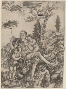 Allegorie van Moeder Aarde door Cristofano Robetta