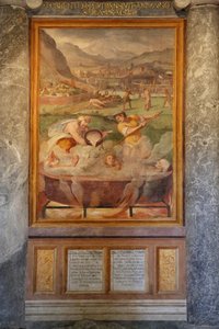 Martelaarschap van de heiligen Vitus, Modestus en zijn vrouw Crescentia door Cristoforo and Tempesta, Antonio Roncalli