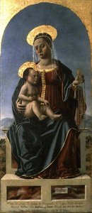 Madonna en Kind door Cristoforo da Lendinara Canozzi or Canozi