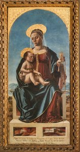 Madonna met kind door Cristoforo da Lendinara Canozzi or Canozi