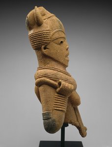 Hoofd en torso van een vrouwelijke figuur, Jos Plateau regio, Nigeria, 500 v.Chr.-200 n.Chr. door Culture Nok