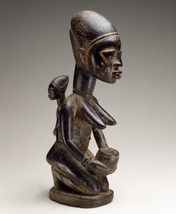 Moeder en kind figuur, Nigeria, late 19e eeuw door Yoruba Culture