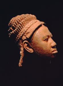 Yoruba Hoofd van een Koningin, uit Ita Yemoo, Ife, Nigeria