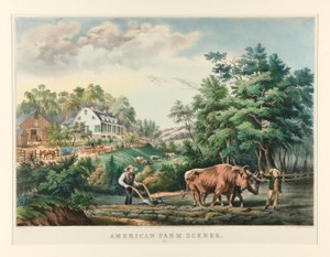 Amerikaanse Boerderijsituaties. Nr. 1 door Currier and Ives