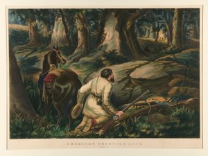 Amerikaans grensleven / Op het oorlogspad door Currier and Ives