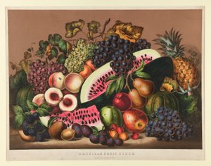 Amerikaans Fruitstuk door Currier and Ives