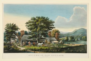 Herfst in New England: Cider maken door Currier and Ives