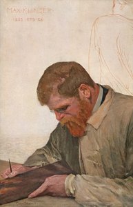 Max Klinger, ca.1900 (schilderij) door Curt Stoeving