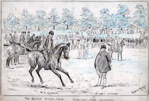 De Melton paardenshow, beoordeling van de jagers