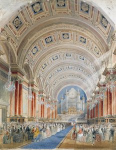 Interieurperspectief, Leeds Town Hall
