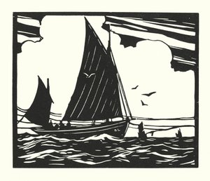 Vissersboten en schuiten: Deal Lugger door Cyril A. Wilkinson
