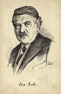 Portret van Josef Suk door Czech School