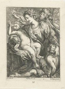 Maria met Christus en Johannes door D. Claessens