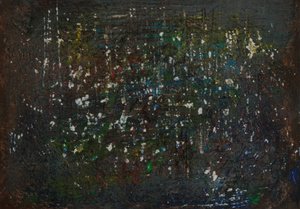 Levendig, donker, abstract