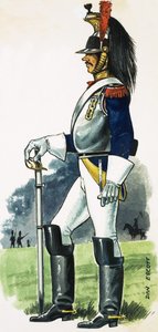 Franse bereden kurassier van het keizerlijke leger van Frankrijk door Dan Escott
