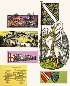 De zwaan van de De Bohuns (wapenschild) door Dan Escott
