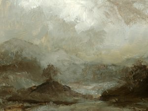 Eik op een heuvel door Dan Hobday