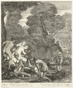 Diana en haar nimfen ontdekt door Actaeon