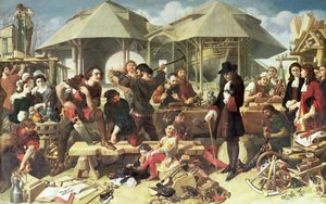Peter I, de Grote (1672-1725) bij de scheepswerf van Deptford