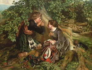Schotse Geliefden, 1863 door Daniel Maclise