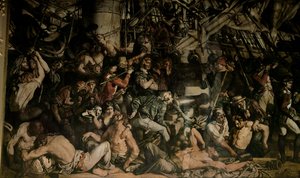 De dood van Nelson, detail van het benedendek van de Victory