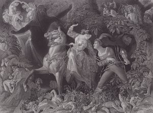 Undine door Daniel (after) Maclise