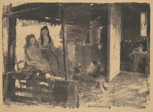Zonder titel (2 meisjes in een schuur)