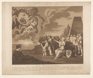 Allegorie op het huwelijk (waarschijnlijk) van Frederik Willem III van Pruisen met Louise van Mecklenburg-Strelitz, 1793