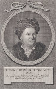 Portret van Friedrich Ludwig Hermann Muzel door Daniel Berger