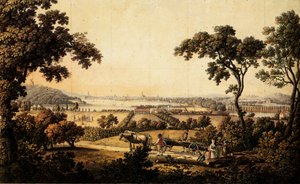 Uitzicht van Klein Glienicke naar Potsdam door Daniel Berger