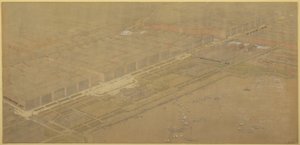 Plaat 114 uit Het Plan van Chicago, 1909: Chicago. Voorgestelde boulevard en parkweg op Michigan