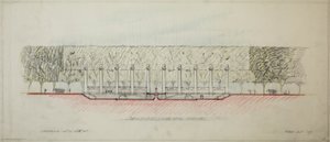 Potomac Round Point, Washington D.C., sectieschets door Daniel Burnham