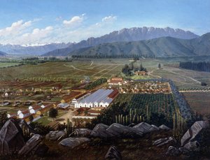 De wijngaard van Erranzuriz-Panquehue, Chili door Daniel Escobar