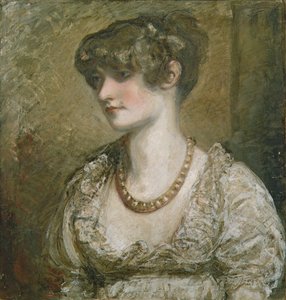 Portret van een jonge vrouw door Daniel Gardner