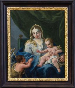 Maria met Jezus en Johannes door Daniel Gran