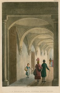 Ingang van de Engelse Opera House (Lyceum Theatre) door Daniel Havell