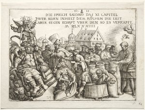 Illustratie bij spreuken XI De graanhamsteraars