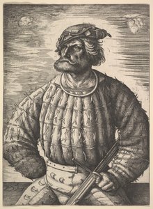 Portret van Kunz von der Rosen door Daniel Hopfer