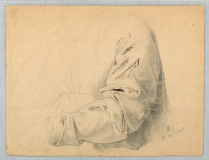 Studiestuk van Mouw door Daniel Huntington