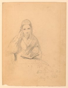 Tekening, Miss Elliot Zittend, 15 mei 1841 door Daniel Huntington