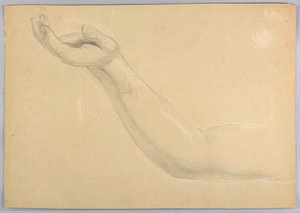 Tekening, Studie voor duplicaat van "C, 1850 door Daniel Huntington