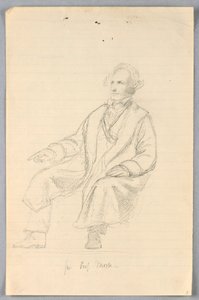 Tekening, Studie voor "Wetenschappelijke Groep", 1858 door Daniel Huntington