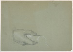 Tekening, Studie voor "Tribuutgeld", 1852 door Daniel Huntington