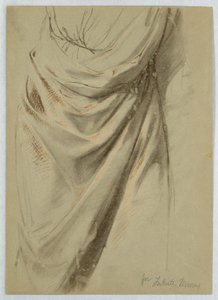 Tekening, Studie voor "Tribuutgeld", 1852 door Daniel Huntington