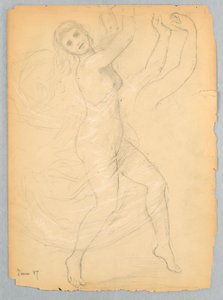 Tekening, Studie voor de National Ac, juni 1868 door Daniel Huntington