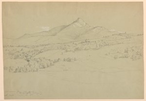 Mount Chocorua vanaf Heuvel nabij Tamworth Village